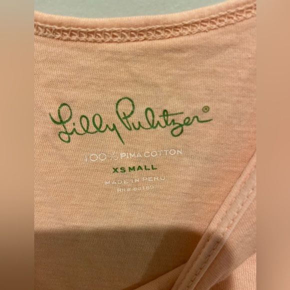 Lilly Pulitzer 100% Pima Cotton Basic Tank XS - Picture 2 of 4